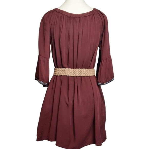 Size S ๐
บboho Peasant Blouse Tunic Rayon Embroidery SOLITAIRE - Picture 6 of 14